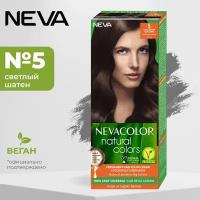 Стойкая крем-краска для волос Neva Natural colors № 5 Светлый шатен