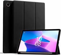 Чехол для планшета Lenovo Tab M10 Plus (3rd Gen) 10.6 дюйма (TB125/TB128), из мягкого силикона, трансформируется в подставку (черный)