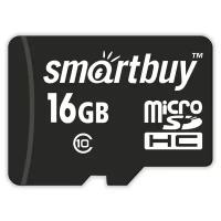 micro SDHC карта памяти Smartbuy 16GB Сlass 10 (без адаптеров)LE