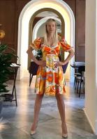 Платье Moda di Lusso, размер M, оранжевый
