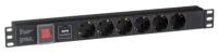 Блок розеток Exegate ServerPro PDU-19H607 6шт, 1U, 19"