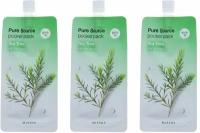 Маска кремовая ночная с экстрактом чайного дерева, Missha, Pure Source Pocket pack Tea Tree, 10 мл, 3 шт