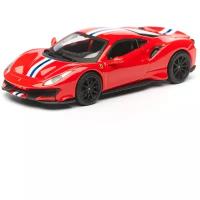 Bburago Коллекционная машинка Феррари 1:43 Ferrari 488 Pista, красный