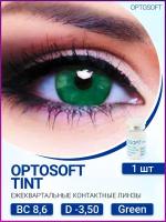 Контактные линзы Optosoft Tint, 1 шт., R 8,6, D -3,5, green