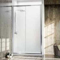 Душевая дверь раздвижная в нишу Veconi VN-72 100 см, профиль хром, прозрачное стекло Easy Clean 6 мм