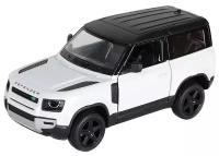 Металлическая машинка игрушка 1:36 Land Rover Defender (Ленд Ровер Дефендер) внедорожник, инерционная / Синий