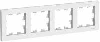 Рамка 4-постовая для розеток и выключателей Белый AtlasDesign (Атлас Дизайн) Schneider Electric ATN000104