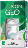 Цветные контактные линзы ILLUSION GEO Nature blue -1,5D R8.6 2шт