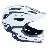 Шлем - JETCAT - Raptor - размер "S" (48-53см) - White /Black - FullFace- защитный - велосипедный - велошлем - детский