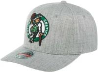 Бейсболка MITCHELL NESS арт. HHSS3273-BCEYYPPPGYHT Boston Celtics NBA (светло-серый), размер ONE