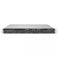 Серверная платформа 1U Supermicro SYS-5019S-M (1151, C236, 4xDDR4, 4x3.5" HS, 2xGE, 350W,Rail)