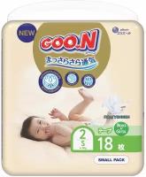 Подгузники GOO.N Premium, 2/S 4-8 кг, 18 шт