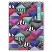 Блокнот Феникс+ Цветные треугольники А6, 80 листов 46033