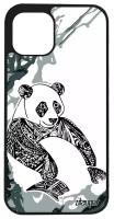 Чехол на мобильный iPhone 12, "Панда" Panda Бамбук
