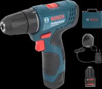 Дрель-шуруповерт аккумуляторная Bosch GSR 120, 06019G8020, 12 В Li-ion 2x2 Ач