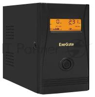 ИБП ExeGate Ex292776rus Power Smart Ulb-800. lcd. avr.2sh <800va/480w, Lcd, Avr, 2*Schuko, металлическ