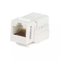 Вставка Hyperline Keystone Jack RJ-45 KJNE-8P8C-C5e-90-WH, кат. 5e