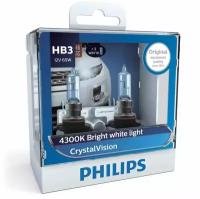 Галогенная лампа Philips HB3 (65W 12V) CrystalVision 2шт