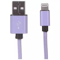 Аксессуар Qumo USB - Lightning MFI 1.0m Purple 30520
