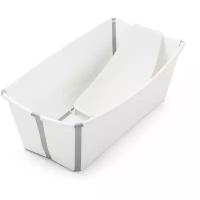 Ванночка Stokke FlexiBath со вставкой, серый, 39 л, 30х24х66 см