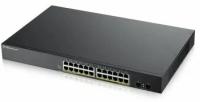 Коммутатор ZyXEL GS1900 GS190024HPV2-EU0101F/PoE 170Вт./Управляемый Layer 2