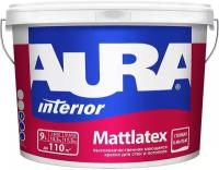 Краска акриловая Aura Interior Mattlatex влагостойкая моющаяся матовая бесцветный 9 л 9 кг
