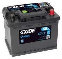 EXIDE EC550 CLASSIC_аккумуляторная батарея! 19.5/17.9 евро 55Ah 460A 242/175/190 EXIDE EC550 | цена за 1 шт