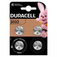 Батарейка Duracell 2032, в упаковке: 4 шт