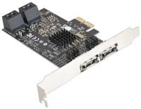 Контроллер ExeGate EXE-504 (OEM) PCI-Ex2, SATA 6Gb/s, 2 port-ext, 4port-int