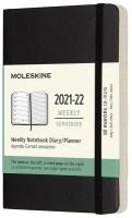 Еженедельник Moleskine ACADEMIC SOFT WKNT Pocket 90x140мм датир.18мес 208стр. мягкая обложка черный