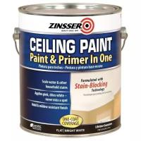 Краска акриловая Zinsser Ceiling Paint Paint&Primer In One влагостойкая моющаяся