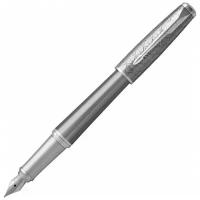 Parker 1931595 Ручка перьевая parker urban premium f313, silvered powder ct (перо f)