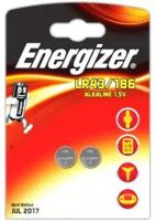 Батарейка для часов Energizer LR43/186, в блистере 2шт