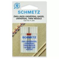 Игла/иглы Schmetz 130/705 H ZWI 4/100 двойная универсальная серебристый