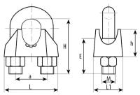 ЗУБР DIN 741 5 мм, зажим троса, 100 шт, Профессионал (4-304415-05)