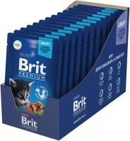 Пауч Brit Premium Цыпленок в соусе для котят, 14 шт х 85 гр