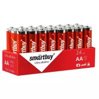Батарейка алкалиновая Smartbuy LR6 AA, 24 шт