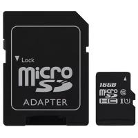 Карта памяти 16Gb - Kingston Micro Secure Digital HC Class10