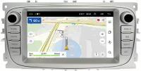 Штатная магнитола Ford Focus 2, C-MAX, Mondeo 4, S-MAX, Galaxy 2, Tourneo Connect (2006-2015) (серебристый) OEM 2/16 Android 10 (GT7-RP-2051-486)