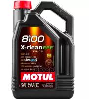 MOTUL Масло Моторное 5W30 Motul 4Л Синтетика 8100 X-Clean Efe