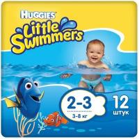 Трусики Huggies 2-3 для плавания 3-8 кг 12шт* 2 уп