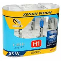 Лампа автомобильная галогенная ClearLight XenonVision MLH1XV H1 55W P14,5s 6000K 2 шт