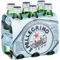 Вода минеральная S.Pellegrino, газированная, 0,25 л х 6 шт