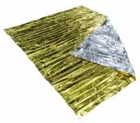 Спасательное одеяло, покрывало изотермическое, золотистое (160х210см), 1 шт