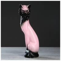 Копилка "Кошка Сиамская", акрил, розовая, 43 см 627906