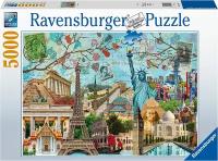 Пазл Ravensburger 5000 деталей: Большой городской коллаж