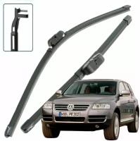 Дворники VW Volkswagen Touareg (1) GP Фольксваген Туарег ГП 2002 2003 2004 2005 2006 Щетки стеклоочистителя бескаркасные 650мм-650мм к-т 2шт