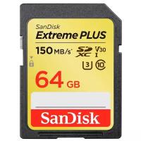 Карта памяти SanDisk Extreme PLUS SDXC Class 10 UHS Class 3 V30 150MB/s