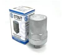 SVS-1014-000015 STOUT Компенсатор гидроудара, нар.р., 1/2“, покрытие - хром