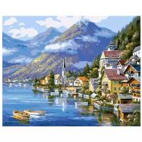 Белоснежка Картина по номерам "Хальштадт. Австрия" 40х50 см (363-CG)